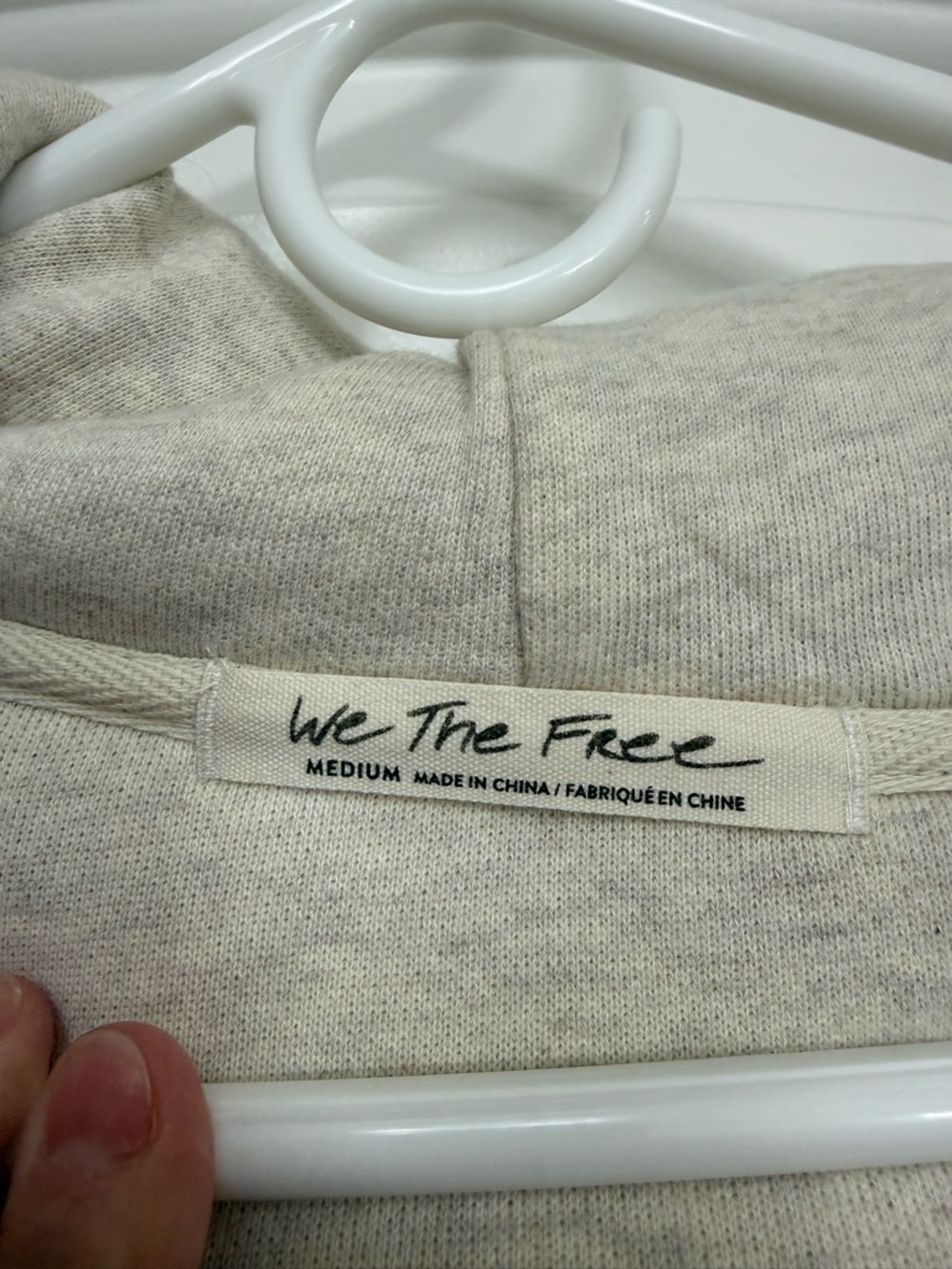 We The Free Neutral Beige Sherpa Shacket